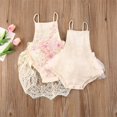 thumbnail image 1 of Nouveau-né Bébé Filles Barboteuse en Dentelle Fleur Robe Combinaison Justaucorps une-Pièce Vêtements, 1 of 5