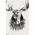 thumbnail image 1 of Moose - Trees Wall Poster, 22.375" x 34", 1 of 4