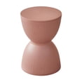 thumbnail image 3 of Lipstore Round Foot Stool Modern Shoe Changing Stool for Nursery Living Room Playroom Pink, 3 of 8
