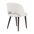 thumbnail image 4 of Take Me Home Executive Armless Dining Chair – Mid-Century Style with Premium PU Leather Upholstery and Sturdy Walnut Legs, Perfect for Modern Dining Spaces", 4 of 4