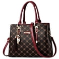 thumbnail image 3 of Trendy Geometric Pattern Handbag, Women's Tassel Decor Crossbody Bag, Elegant, 3 of 5