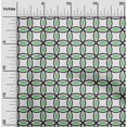 thumbnail image 2 of oneOone Rayon Green Fabric Geometric Craft Projects Decor Fabric Printed By The Yard 56 Inch Wide, 2 of 4