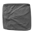 thumbnail image 1 of Housse d'Ottoman Carrée en Velours Extensible à Bas Élastique pour Salon Lavable Gris Foncé, 1 of 8