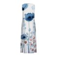 thumbnail image 4 of RKSTN Robes d'Été pour Femmes Décontractées Fluides Amples Grande Taille Robes avec Poches Mode Bohème à Imprimé Floral Sans Manches à Col Rond Robes Maxi, 4 of 5