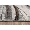 thumbnail image 4 of LaDole Rugs 4x6 ft Modern Earth Abstract Area Rug | Contemporary Small Carpet For Bedroom, Living Room, Kitchen, Entry Way, Indoor Floor Décor | Grey Ivory, 4 of 5
