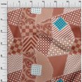 thumbnail image 3 of oneOone Cotton Poplin Dark Peach Fabric Block Sewing Craft Projects Fabric Prints By Yard 42 Inch Wide, 3 of 5