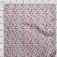 thumbnail image 4 of oneOone Tissu Popeline de Coton Blanc Floraux Matériel de Robe Tissu Imprimé Tissu au Mètre 56 Pouces de Large, 4 of 4