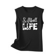 thumbnail image 4 of SDNall Womens Fashion Printed Round-Neck Loose Sleeveless T-shirt Pullover Tops, 4 of 9