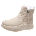 thumbnail image 3 of TISHITA Boots Comfortable Anti-Slip Fashion Short Boots Thick Sole Waterproof Zipper For 36, 3 of 8