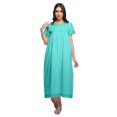 thumbnail image 1 of Moomaya Nuisette d'Allaitement en Coton pour Femmes, Unie, Ligne A, Col Rond, 1 of 5