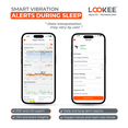 thumbnail image 4 of LOOKEE® Ring-Pro Sleep Oxygen Monitor with PC & Mobile Apps | Vibration Alarm for Apnea & Low O2 | Overnight Pulse Oximeter | Oxygen Level, Heart Rate, 4 of 9