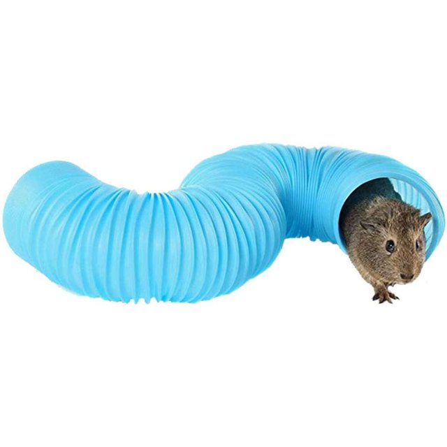 Small Animal Play Tunnel Durable Resistant Plastic Guinea Pigs Tube Fun Pet Tunnel Hideway for Guinea Pigs Chinchillas Rats