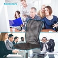 thumbnail image 4 of BestOffice Ergonomic Home Office Chair, Mid-Back Adjustable Executive Swivel Task Chair with Lumbar Support, Mesh, Black, 4 of 7