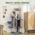 thumbnail image 4 of PawHut 48" Cat Tree with Condo, Hammock, Perch, Sisal Scratching Posts, 4 of 10