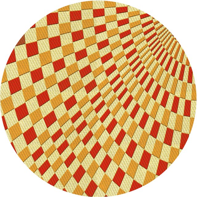 Ahgly Company Tapis Rond Lavable en Machine Intérieur Transitionnel Orange Rouge Orange, 7 Pieds Rond