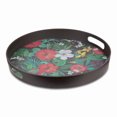 thumbnail image 1 of Bambou Noyer Floral Plateau rond 38cm, 1 of 3