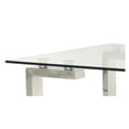 thumbnail image 5 of Emma Dining Table in Chrome, Rectangular Dining Table, Glass Dining Table, Stainless Steel Dining Table, Clear Glass Dining Table, Modern Rectangle Dining Table, Kitchen Dining Table with Tempered Gla, 5 of 5