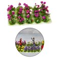 thumbnail image 4 of Esquirla Modèle de Grappe de Fleurs Réaliste Jardin Féerique Architecture Paysage Herbe Violet, 4 of 8