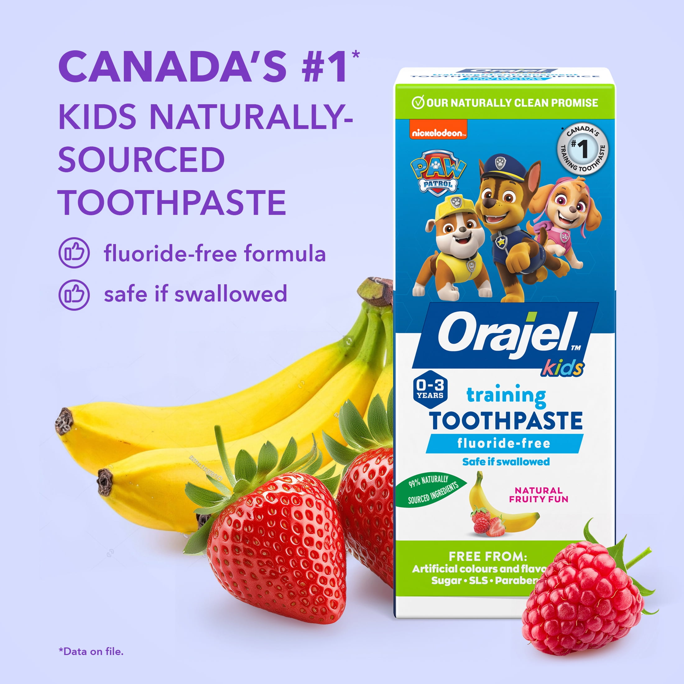 Dentifrice d’entraînement sans fluorure PAW Patrol Orajel Enfants