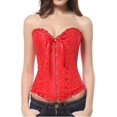thumbnail image 1 of Corsets Bustiers pour Femmes Haut Brodé à Armatures Grande Taille, 1 of 7