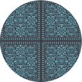 thumbnail image 1 of Ahgly Tapis d'Intérieur Lavable en Machine Carré Transitionnel Brun Café Foncé, 3 Pieds Carré, 1 of 7