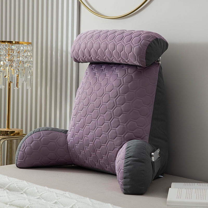 Reading Pillow with Arms – Backrest Cushion for Sitting Up in Bed ...