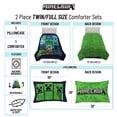thumbnail image 3 of Minecraft Kids 2-Piece Twin/Full Reversible Comforter and Pillowcase Set, 100% Polyester, 3 of 9
