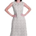 thumbnail image 2 of Moomaya Ensemble Kurta et Pantalon Sans Manches pour Femmes à Col Peter Pan Imprimé, Ensemble Ethnique 2 Pcs, 2 of 6