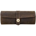 thumbnail image 1 of Leather Watch Case 3 Slots Watch Roll Box Watch Organizer Holder for Men Women, 1 of 8
