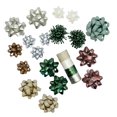 thumbnail image 3 of Cozy Cabin Bow and Ribbon Kit, Gold, Silver & Rich Green, 18 Bows & 72 ft by Holiday Time, 3 of 9