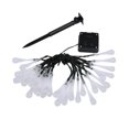 thumbnail image 4 of 30 LED Water Drop Solar Powered Party Fairy Waterdrop String Outdoor String Lights for Patio Garden Yard Home Party, 4 of 5
