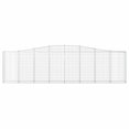 thumbnail image 2 of vidaXL Arched Gabion Baskets 25 pcs 400x30x100/120 cm Galvanised Iron, 2 of 4