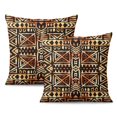 thumbnail image 1 of Decorative Throw Pillows Cover 16x16 Inch Boho Farmhouse Square Pillow Case for Couch Sofa Bed, Geometric Patterns Home Decor Pillows Cover, Fall Pillow Cover Cushion (2 Pack), 1 of 7