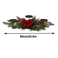 thumbnail image 5 of Yhmxh Home Decor Christmas Three-legged Candlestick Home Desktop Candlestick Rattan Garland Decoration Party Matching Ornaments Welcome Home Decorations Spring Decor, 5 of 5