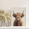 thumbnail image 2 of Art Mural sur Toile Style Ferme Vache Highland 15,75 X 11,81 Pouces, 2 of 8