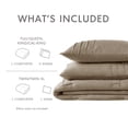 thumbnail image 2 of Regency Heights King Comforter Set, Boho 3-Piece Pintuck Stitching Bedding Set, Soft Washed Pleated Bed Sets with Pillow Sham Khaki, 2 of 10