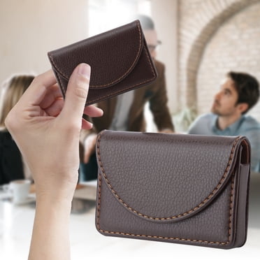 Rdeghly Portable Lightweight Leather Business Name Card Holder Case Wallet Credit Card Holder Case ,Business Name Card Holder,Name Card Holder