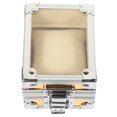 thumbnail image 3 of Single Grid Wrist Watch Box Stainless Steel Watch Box Case with Clear Lid, 3 of 9