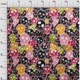 thumbnail image 2 of oneOone Polyester Lycra Black Fabric Skull Craft Projects Decor Fabric Printed By The Yard 56 Inch Wide, 2 of 4
