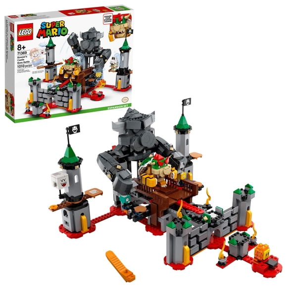 LEGO Super Mario Bowser’s Castle Boss Battle Expansion Set 71369 Building Kit; Collectible Toy for Kids to Customize Their LEGO Super Mario Starter Course (71360) Playset, New 2020 (1,01