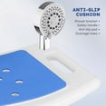 thumbnail image 4 of MaxKare Shower Chair with Removable Back and Padded, 8 Adjustable Height, 300LBS Max Weight, 4 of 9