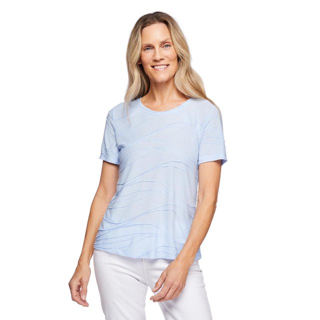 Iyla Women's Short Sleeve Ripple Tee