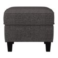 thumbnail image 2 of Georgia Linen-Like Upholstered Square Ottoman, 2 of 4