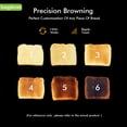 thumbnail image 3 of LONGDEEM 4 Slice Toaster, 6 Browning Options, Wide Slots, High Lift Lever, Dual Controls, Blue, 3 of 7