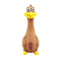 thumbnail image 2 of TISHITA Rubber Chicken Screaming Shrilling Puppy Chewing Black 18x7cm Brown, 2 of 7