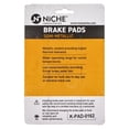 thumbnail image 2 of Niche Rear Brake Pad Set for Yamaha YZ125 Semi-Metallic Motorcycle 519-KPA2384D, 2 of 5