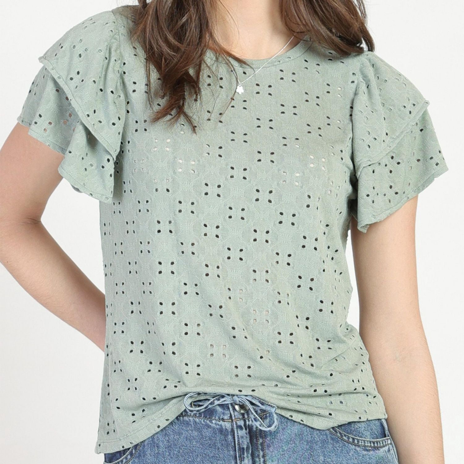 Bloom Girl Full Embroidered Top Sizes XS-XL