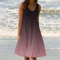 thumbnail image 2 of Yuyuzo Robes d'Été pour Femmes Robe Décontractée d'Été pour Femmes Sans Manches à Col Rond Tunique Ample Robe Débardeur Robe Bohème de Plage pour les Vacances, 2 of 7