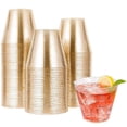 thumbnail image 1 of 20pcs Disposable Water Cup Golden Powder Wine Cup Iced Cold Drink Coffee Tea Smoothies Soda Water Party Disposable Cup Tableware, 1 of 6