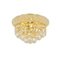 thumbnail image 1 of Elegant Lighting Primo 10" 3 Light Royal Crystal Flush Mount, 1 of 3